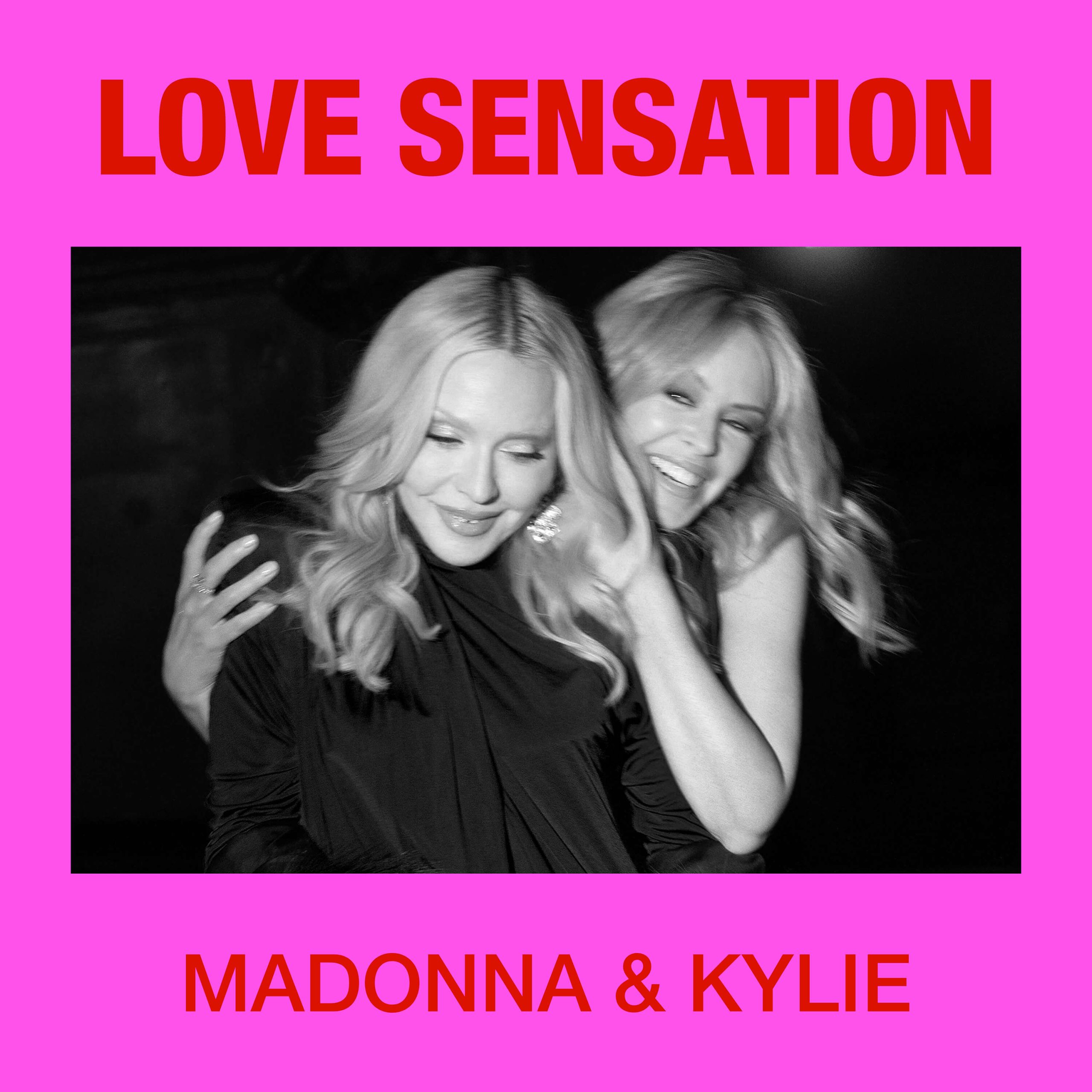 Обложка сингла Madonna и Kylie Minogue — Love Sensation